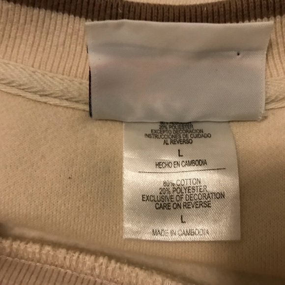 Vintage boat sweatshirt cream size L - Picture 14 of 15